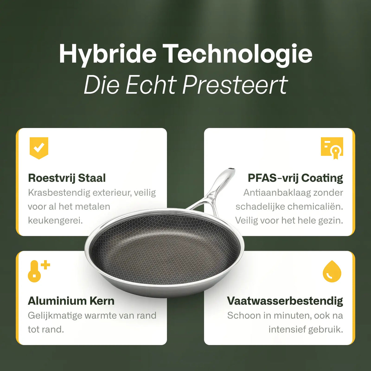 Hybride koekenpan & wok set Ø 28 2-delig