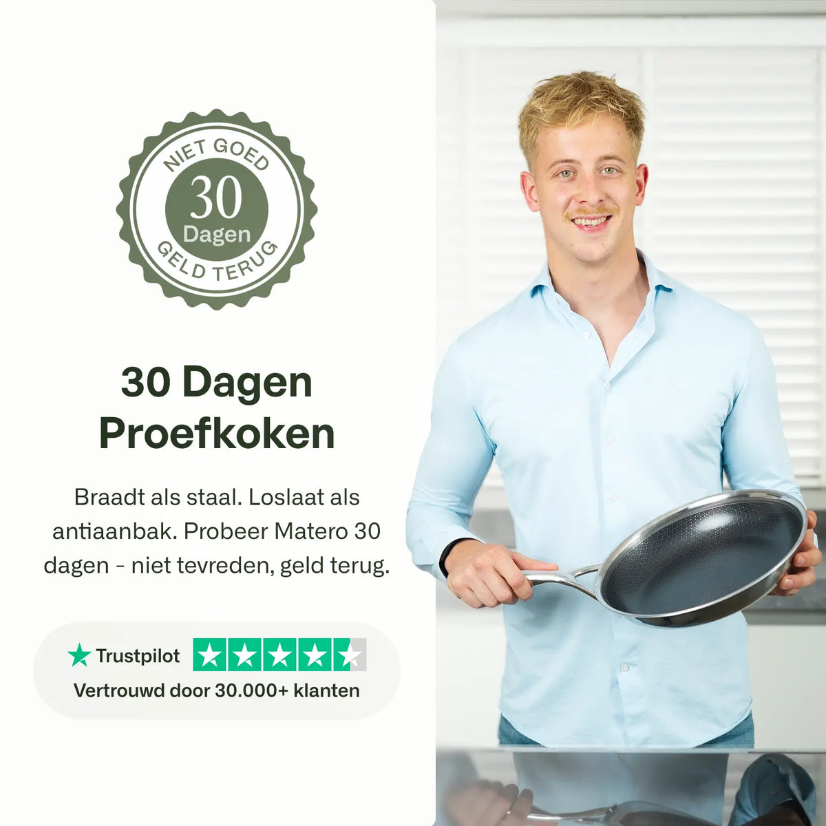 Hybride wok Ø 28 cm met deksel