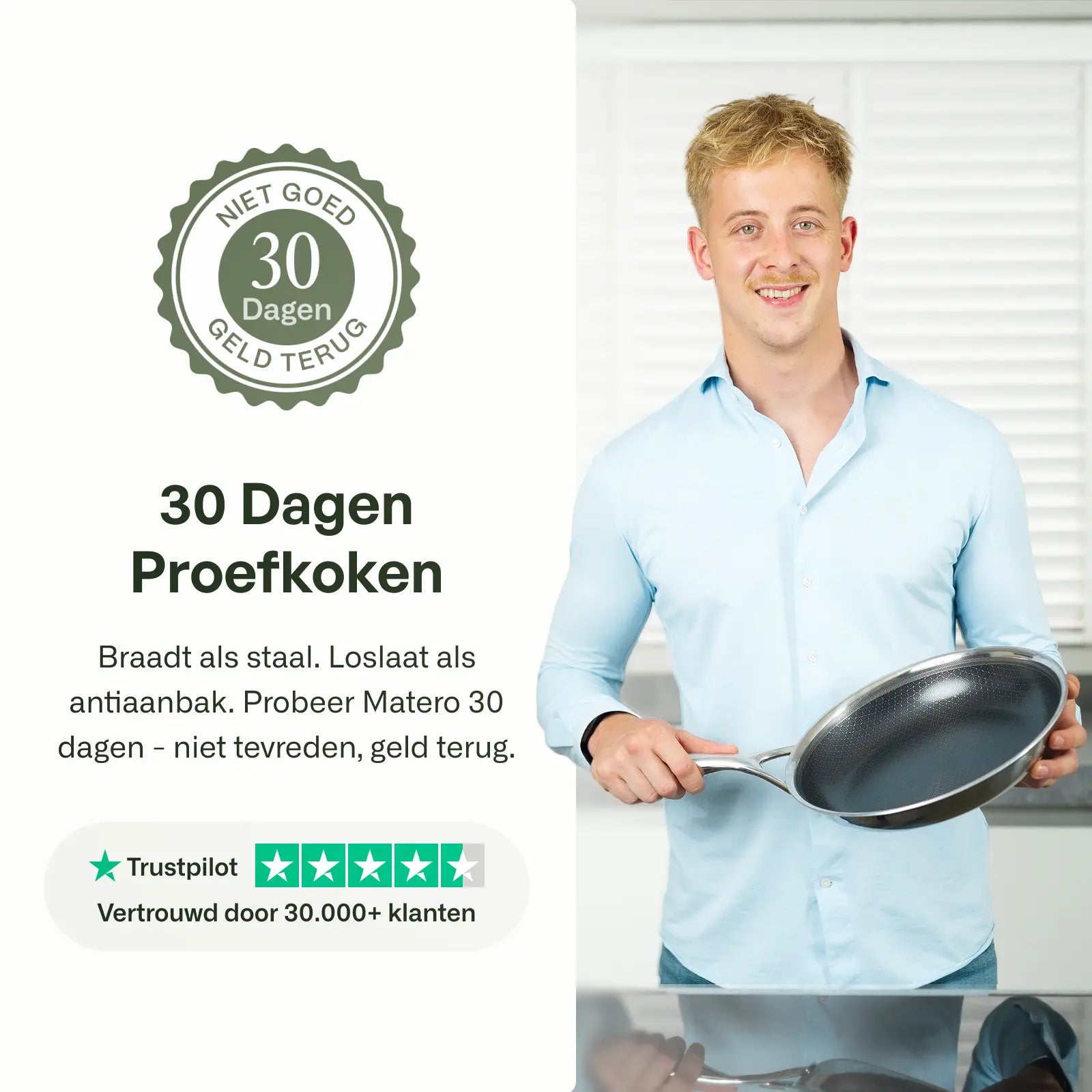 Hybride koekenpan & wok set Ø 28 2-delig met deksel