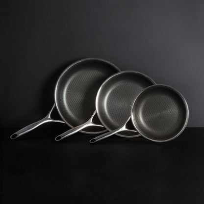 3-Piece Hybrid Fry Pan Set