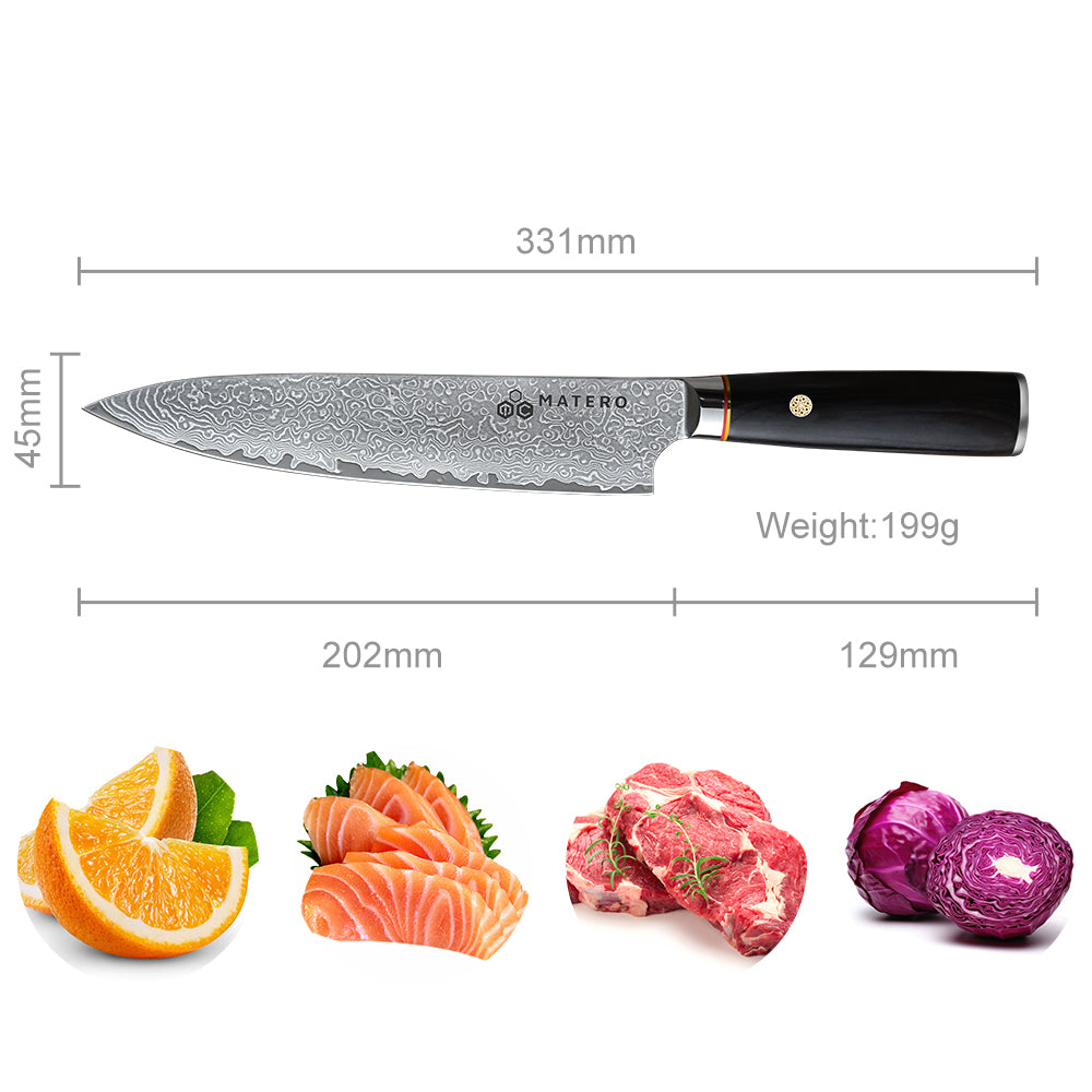 Blackstone Damascus Chef's Knife 20 cm