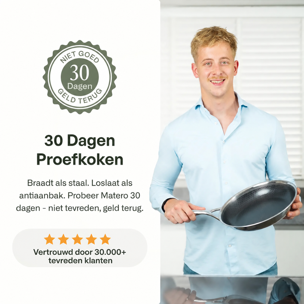 Hybride koekenpan & wok set Ø 28 2-delig met deksel